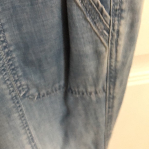 NEW NWT White House Black Market The TAPERED Ankle Chambray Jean Pant size 6 - Picture 8 of 14